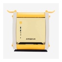 InWin Case Monsters E Animal Series Mini-ITX Computer Case 3x ASL120 Fan Tempered Glass SECC ABS Materials GPU Support, Finnie Design