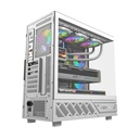 Darkflash DS950V ATX PC Case with 6 ARGB fans - White