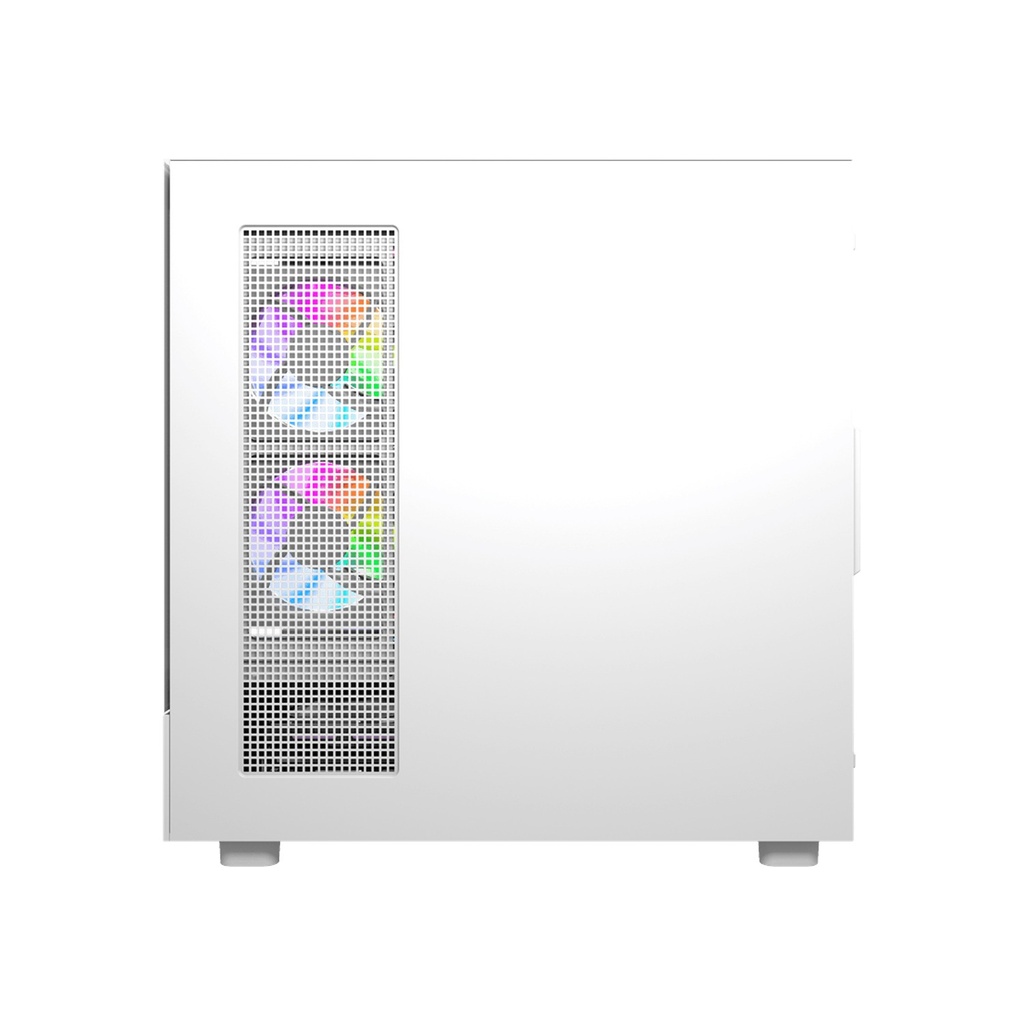 Darkflash DS950 ATX Gaming PC case with 6ARGB Fans, 270 Degree Panoramic Tempered Glass Design - White