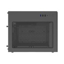 Darkflash D275M M-ATX Tempered Glass Gaming PC Case with 3 Pre-Installed ARGB Fans - Black