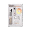 Darkflash C280 E-ATX Full-Tower PC Gaming Case, 7×ARGB Fans Included, 270° Tempered Glass, Reverse Connection Motherboard Compatible, 360mm Radiator Support, White | C280W
