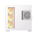 Darkflash C280 E-ATX Full-Tower PC Gaming Case, 7×ARGB Fans Included, 270° Tempered Glass, Reverse Connection Motherboard Compatible, 360mm Radiator Support, White | C280W