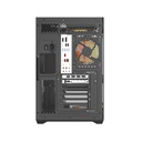 Darkflash C280 E-ATX Full-Tower PC Gaming Case, 7×ARGB Fans Included, 270° Tempered Glass, Reverse Connection Motherboard Compatible, 360mm Radiator Support, Black | C280B