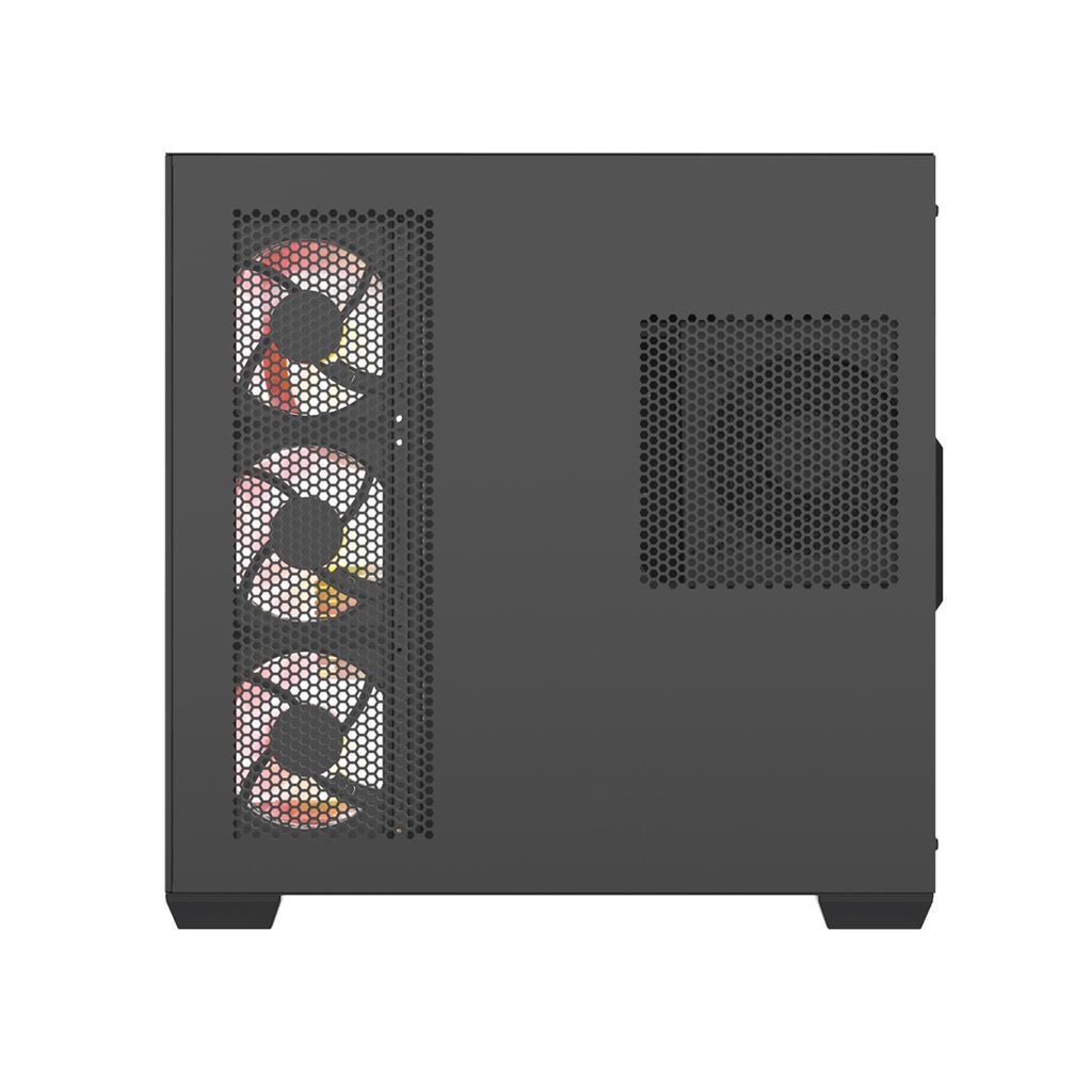 Darkflash C280 E-ATX Full-Tower PC Gaming Case, 7×ARGB Fans Included, 270° Tempered Glass, Reverse Connection Motherboard Compatible, 360mm Radiator Support, Black | C280B