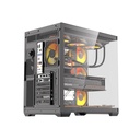 Darkflash C280 E-ATX Full-Tower PC Gaming Case, 7×ARGB Fans Included, 270° Tempered Glass, Reverse Connection Motherboard Compatible, 360mm Radiator Support, Black | C280B