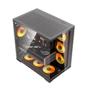 Darkflash C280 E-ATX Full-Tower PC Gaming Case, 7×ARGB Fans Included, 270° Tempered Glass, Reverse Connection Motherboard Compatible, 360mm Radiator Support, Black | C280B