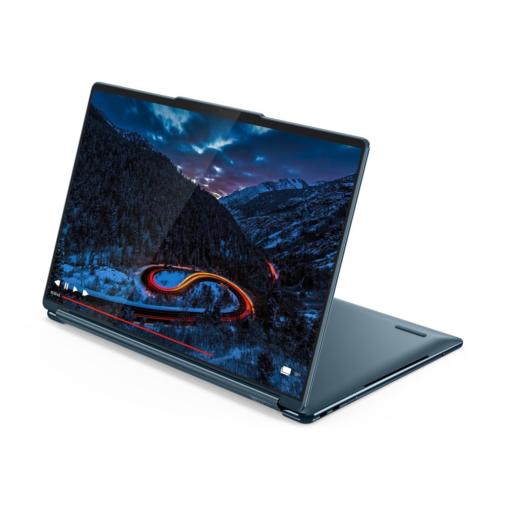 Lenovo Yoga Book 9 Multi-Touch Laptop Convertible, Ultra 7-255H Processor, 32GB RAM, 1TB SSD NVMe, Intel Arc 140T GPU, 14" 2.8K OLED TouchScreen, Backlit Arabic Keyboard, Lenovo Yoga Pen + Yoga Slim Mouse, Windows 11 Home - Tidal Teal | 83KJ000MAX