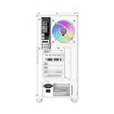 Aigo DarkFlash DS900W Gaming PC Case with 7 ARGB Fans Pre Installed, Tempered Glass Panels - White