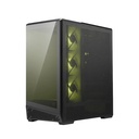 MSI MAG PANO 130R PZ Mid Tower Front Side & Left Side Tempered Glass Panel Case With 4 ARGB Fans - Black