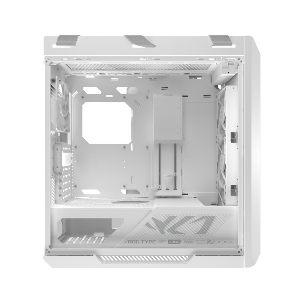 Asus Rog Strix Helios II GX601S EATX Mid-Tower Aluminum Frame Fornt & Left Side Tempered Glass Panel Case - White