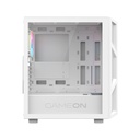 GameOn Trident IV-A PowerForge Series Mid Tower Gaming Case with 750W Power Supply Pre-Installed (4 ARGB Fans Included) - White