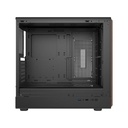 GameOn Timber Midnight Series ARGB + PWM Mid Tower Gaming Case With (7 Fans Included) - Wood/Black