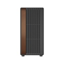 GameOn Timber Midnight Series ARGB + PWM Mid Tower Gaming Case With (7 Fans Included) - Wood/Black