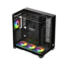 GameOn Valkyrie I Series ATX Mid Tower Gaming Case With (4 ARGB Fans Included) - Black
