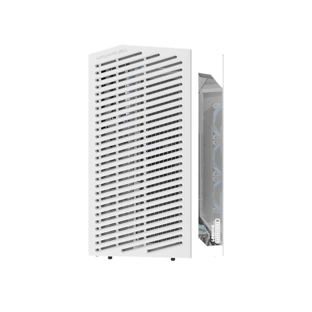 DarkFlash DY470 ATX Mid Tower Gaming Case With 4 ARGB Fans Included - White