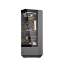 DarkFlash DY460 ATX Mid Tower Gaming Case With 4 ARGB Fans Included - Black