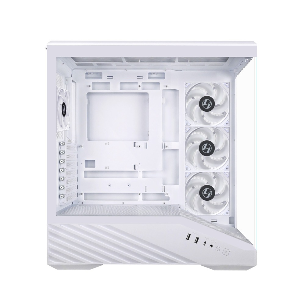 LIAN LI Vector V100 E-ATX Mid Tower Gaming Case With (4 ARGB Fans Included) - White