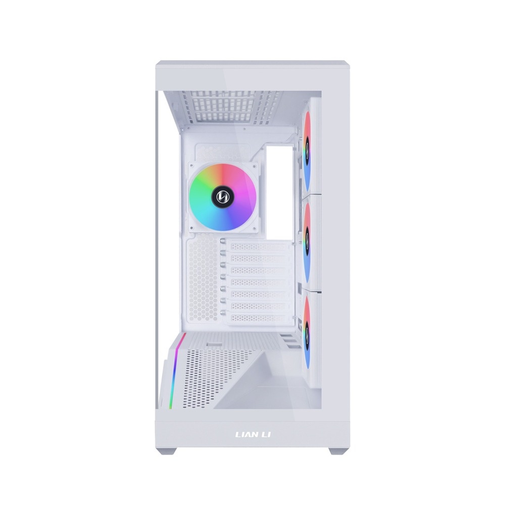 LIAN LI Vector V100 E-ATX Mid Tower Gaming Case With (4 ARGB Fans Included) - White