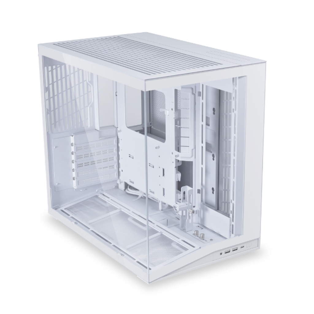 LIAN LI O11 Dynamic Mini V2 ATX Mid Tower Gaming Case (Fans Not Included) - White