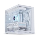 LIAN LI O11 Dynamic Mini V2 ATX Mid Tower Gaming Case (Fans Not Included) - White