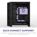 NZXT H9 Flow RGB+ Large Dual-Chamber ATX Mid-Tower Airflow Two Panel Front & Left Side Tempered Glass Case with 7 RGB Fans-Black