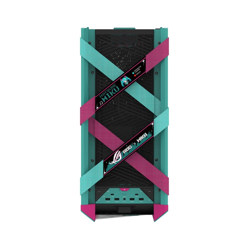 Asus ROG Strix Helios II Hatsune Miku Edition E-ATX Mid Tower Gaming Case (4 Fans Included)