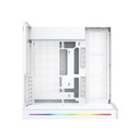 Xigmatek Pano II Arctic ATX Three Panel Front Top & Left Side Tempered Glass Case With 8 ARGB Fans-White