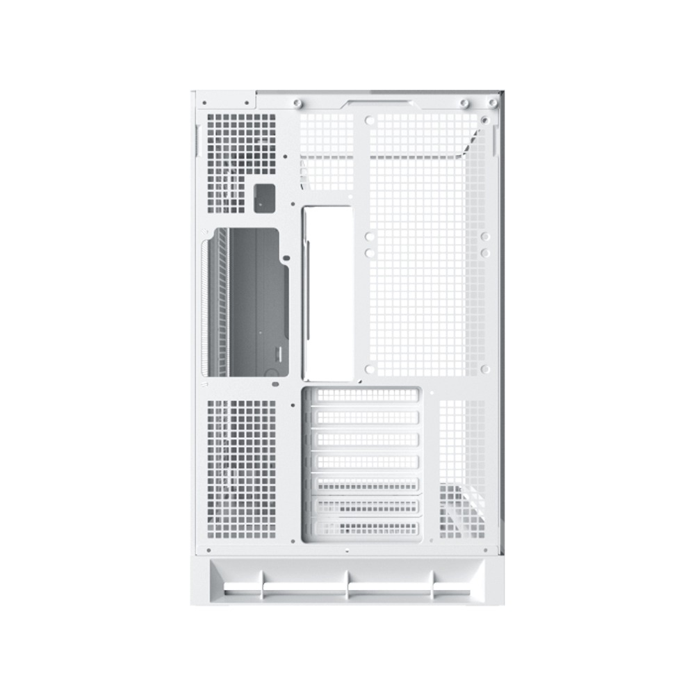 Xigmatek Pano II Arctic ATX Three Panel Front Top & Left Side Tempered Glass Case With 8 ARGB Fans-White