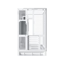 Xigmatek Pano II Arctic ATX Three Panel Front Top & Left Side Tempered Glass Case With 8 ARGB Fans-White
