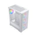 Xigmatek Gaming X II Arctic ATX Left Side Tempered Glass Panel Case with 4 ARGB Fans - White