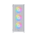 Xigmatek Gaming X II Arctic ATX Left Side Tempered Glass Panel Case with 4 ARGB Fans - White