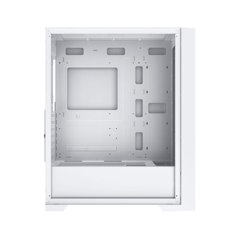 Xigmatek Gaming X II Arctic ATX Left Side Tempered Glass Panel Case with 4 ARGB Fans - White