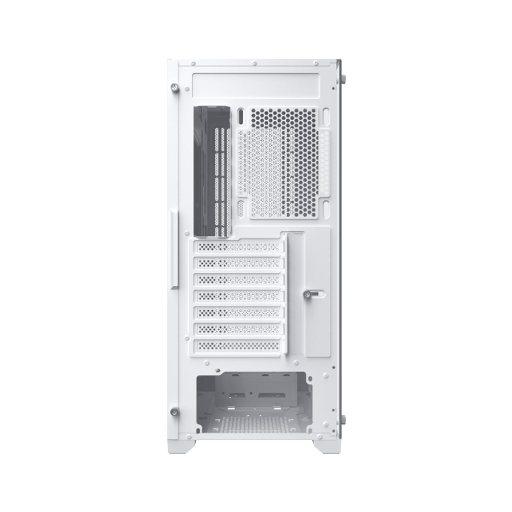 Xigmatek Gaming X II Arctic ATX Left Side Tempered Glass Panel Case with 4 ARGB Fans - White
