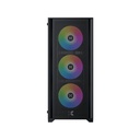 Xigmatek Gaming X II ATX Left Side Tempered Glass Panel Case with 4 ARGB Fans - Black