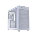 Asus Prime AP303 Mid Tower Mesh Steel Tempered Glass ABS Plastic Case With 1 Fans - White