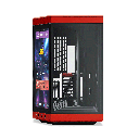 HYTE Y70 TOUCH INFINITE - 14.5 Inch lntegrated IPS Touchscreen ATX Case - Black Cherry