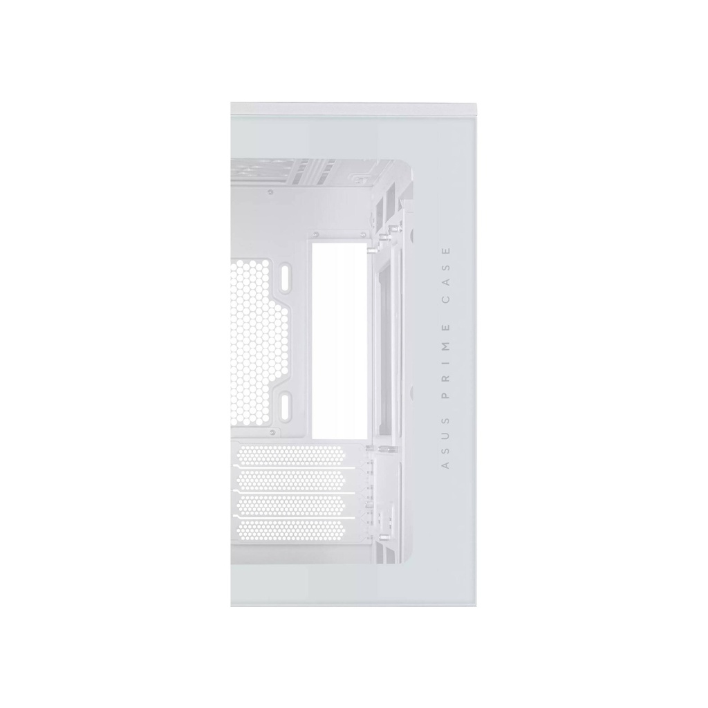 Asus Prime AP202 Mid Tower Fornt & Left Side Tempered Glass Panel Case With 3 ARGB Fans - White