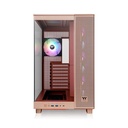 Thermaltake View 380 XL TG Mid Tower Two Panel Front & Left Side Tempered Glass Case with 4 ARGB Fans-Gravel Sand