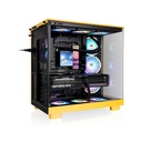 Thermaltake View 380 XL TG Mid Tower Two Panel Front & Left Side Tempered Glass Case with 4 ARGB Fans - Bumblebee