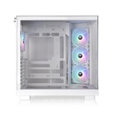 Thermaltake View 380 XL TG Mid Tower Two Panel Front & Left Side Tempered Glass Case with 4 ARGB Fans - White