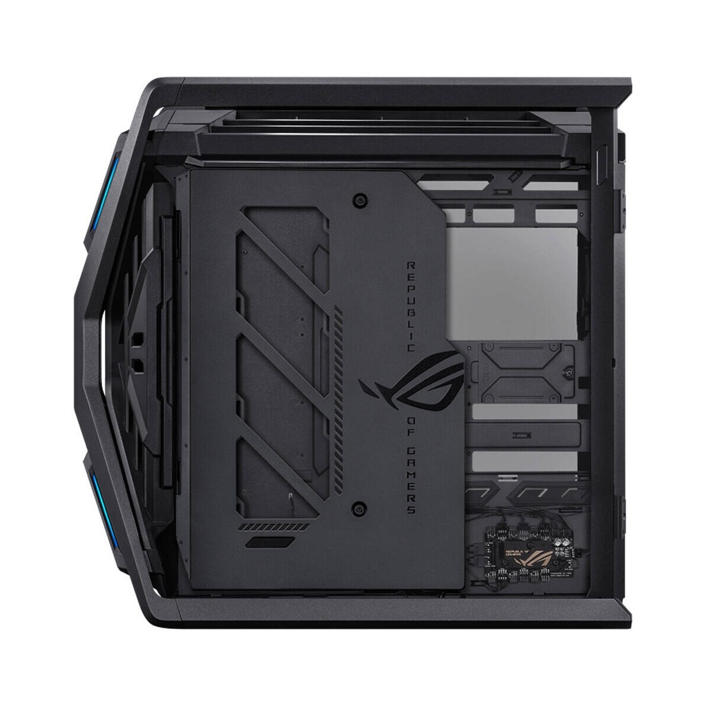 Asus Rog Hyperion GR701 BTF Edition Full Tower Aluminum Steel Tempered Glass Two Side Panel ABS Plastic Gaming Case With 4 ARGB Fans-Black