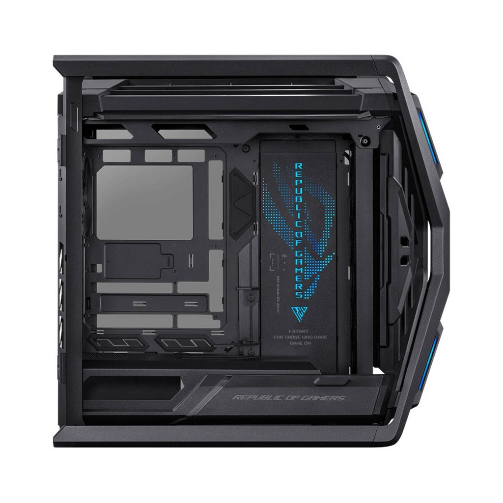 Asus Rog Hyperion GR701 BTF Edition Full Tower Aluminum Steel Tempered Glass Two Side Panel ABS Plastic Gaming Case With 4 ARGB Fans-Black