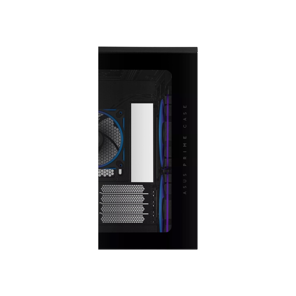 Asus Prime AP202 Mid Tower Fornt & Left Side Tempered Glass Panel Case With 3 ARGB Fans-Black