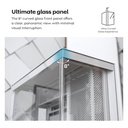 Montech HS02 Pro Mid Tower Two Panel Front & Left Side Tempered Glass Case with 5 ARGB Fans - White