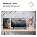 Montech HS02 Pro Mid Tower Two Panel Front & Left Side Tempered Glass Case with 5 ARGB Fans - White