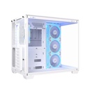 Asus A32 PLUS Mid Tower Steel / ABS Plastic Fornt & Left Side Tempered Glass Side Panel ABS Plastic Case With 4 ARGB Fans -White