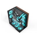 Acer V333 ATX Mid Tower Three Panel Front Top & Left Side Tempered Glass Case With 8 ARGB Fans - Black