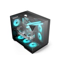 Acer V330 ATX Mid Tower Three Panel Front Top & Left Side Tempered Glass Case With 6 ARGB Fans - Black