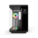 Acer U600 ATX Mid Tower Two Panel Front & Left Side Tempered Glass Case With Built in LED Display 7 ARGB Fans - Black