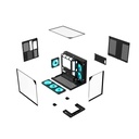 Acer U600 ATX Mid Tower Two Panel Front & Left Side Tempered Glass Case With Built in LED Display 7 ARGB Fans - Black